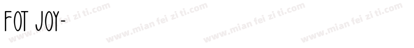 FOT Joy字体转换
